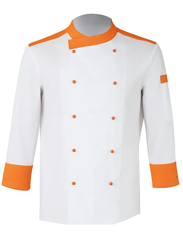Bluza kucharska dwurzędowa na stójce