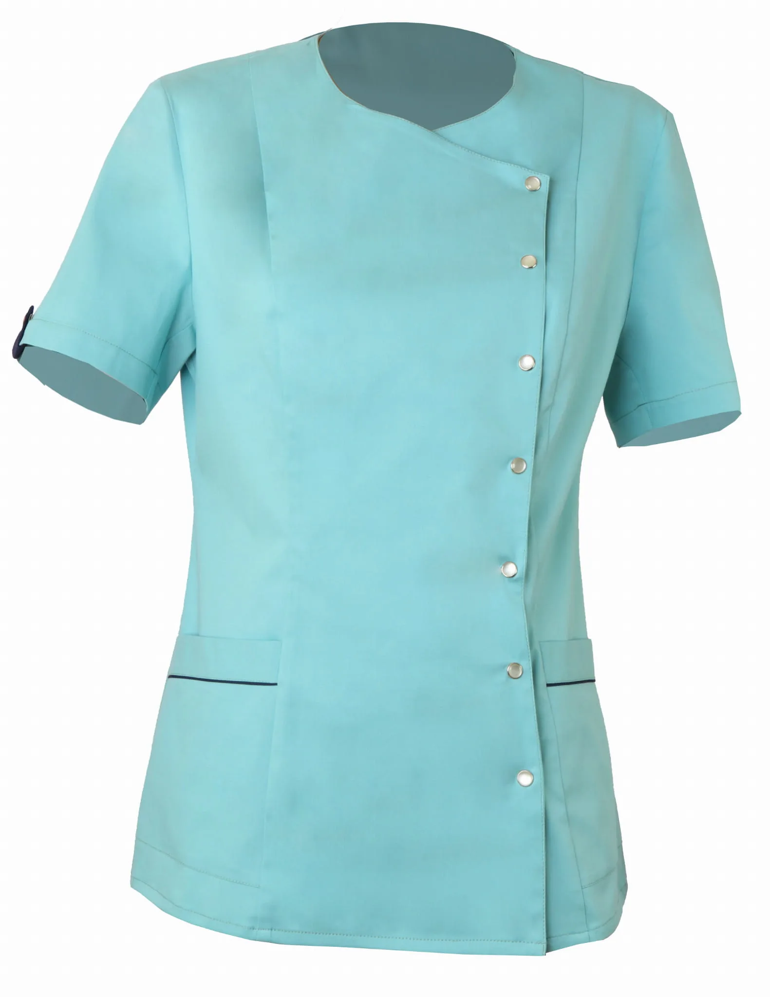 Bluza damska bez kołnierza