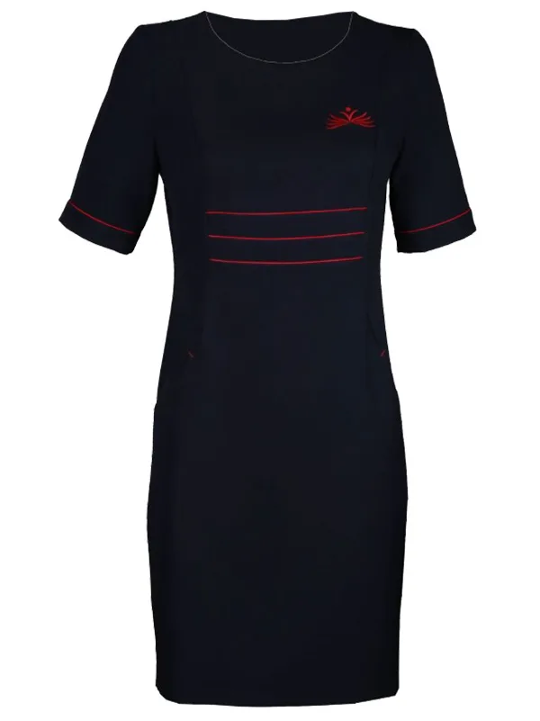 Sukienka biznesowa na podszewce