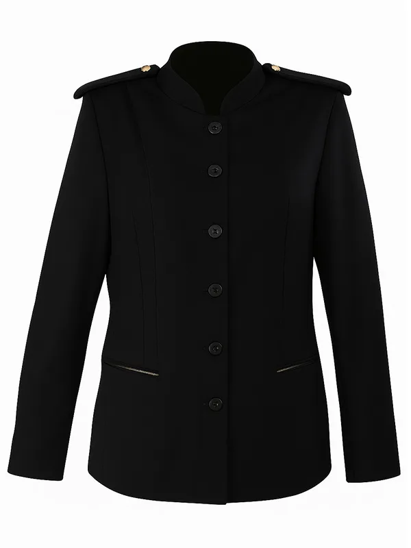 Marynarka damska na stójce z pagonami