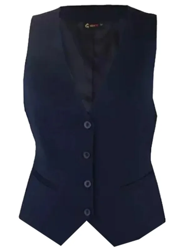 Kamizelka granatowa ze spódnicą klasyczną