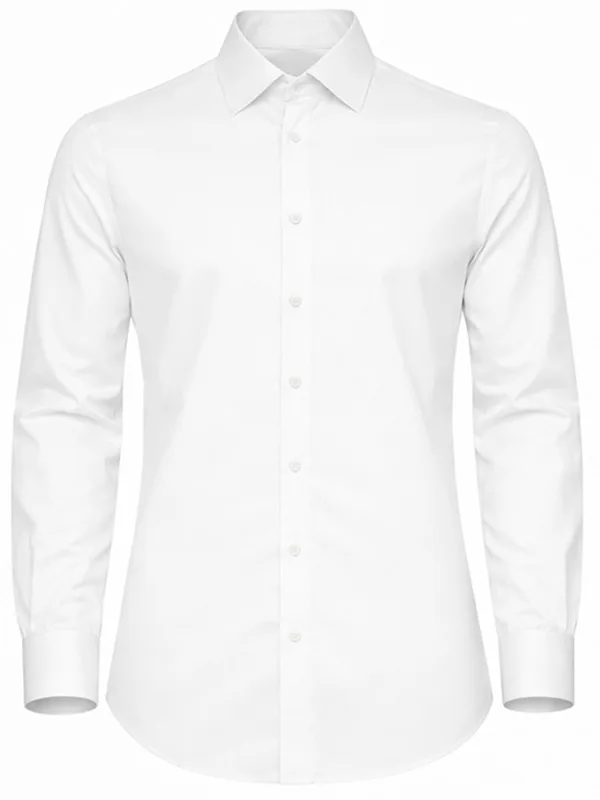 Klasyczna męska biała koszula