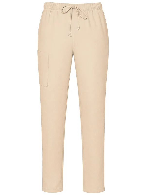 Spodnie z prostą nogawką piaskowe